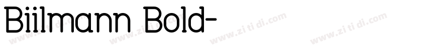 Biilmann Bold字体转换